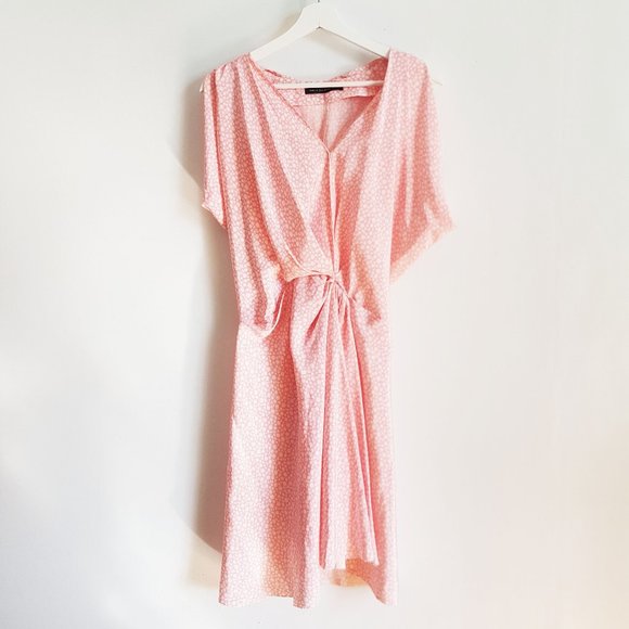 Vintage Balenciaga Pink Silk Dress Size 38, Balenciaga French Designer Dress - Picture 2 of 7